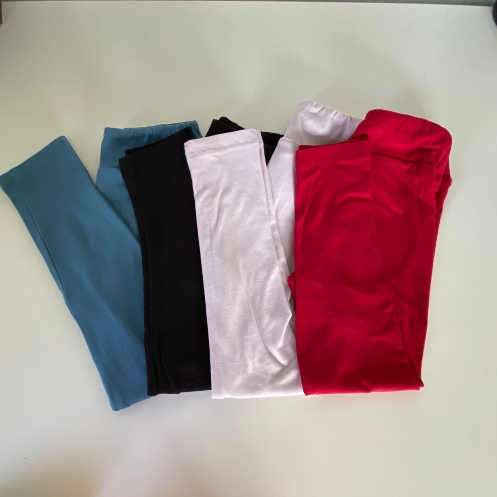 Kids lularoe leggings lot of 4